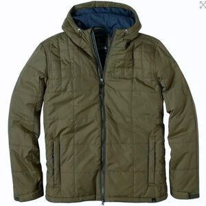 SALE* PRANA Redmond insulated light coat olive green quilted jacket M Medium EUC